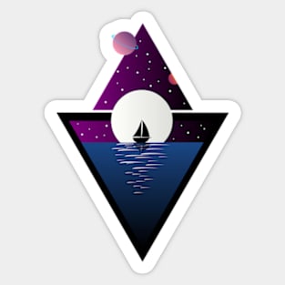 MINIMALIST GEOMETRIC LANDSCAPE Sticker